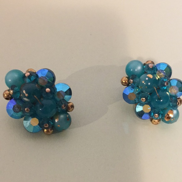 Vintage earrings, unsigned, beautiful sparkle - Picture 3 of 4